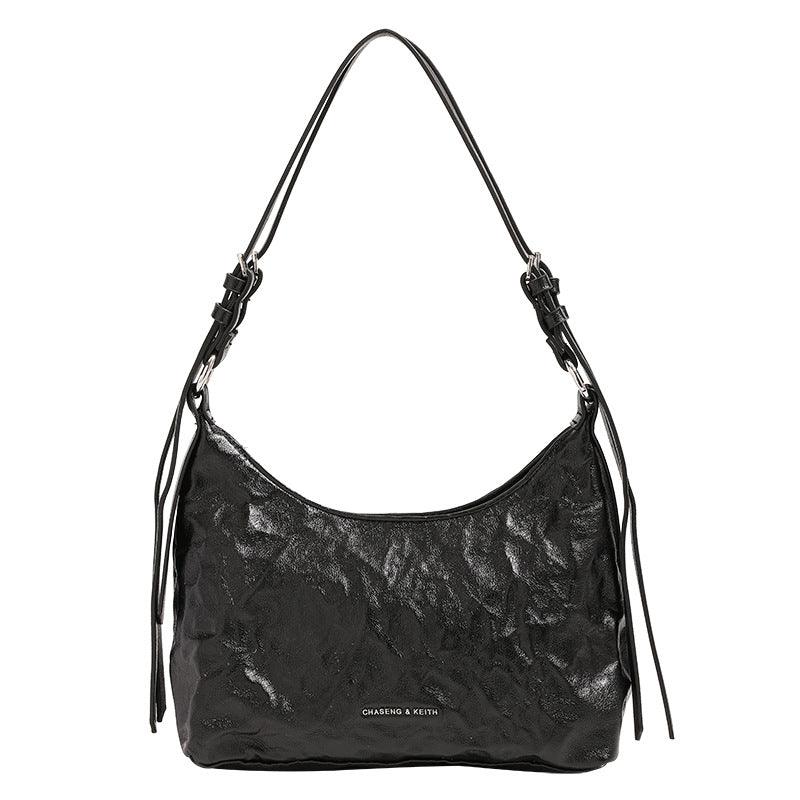 Oil Wax Leather Underarm Summer Niche Armpit Bags