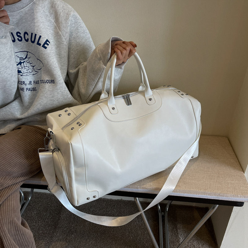 Women's & Men's & Style Rivet Boarding Large Capacity Travel Bags