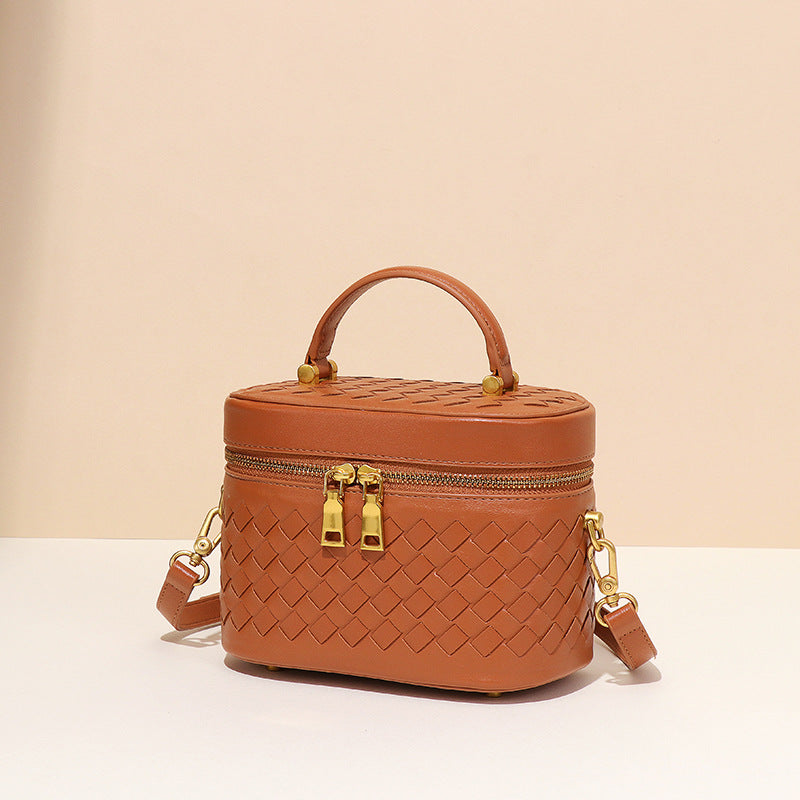 Popular Temperament Wild Woven Fashion Simple Small Square Bags