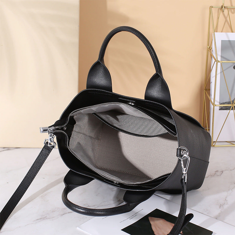 Women's Genuine Leather Fashion Portable Large Capacity Handbags