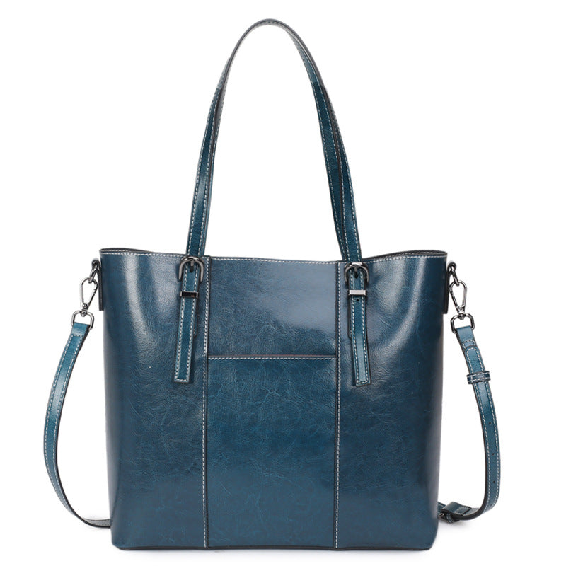 Women's Genuine Leather High-grade Versatile Large Capacity Shoulder Bags