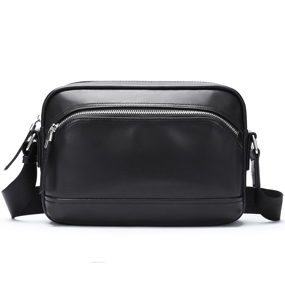 Men's Genuine Leather Fashion Versatile Stylish First Men's Messenger Bags