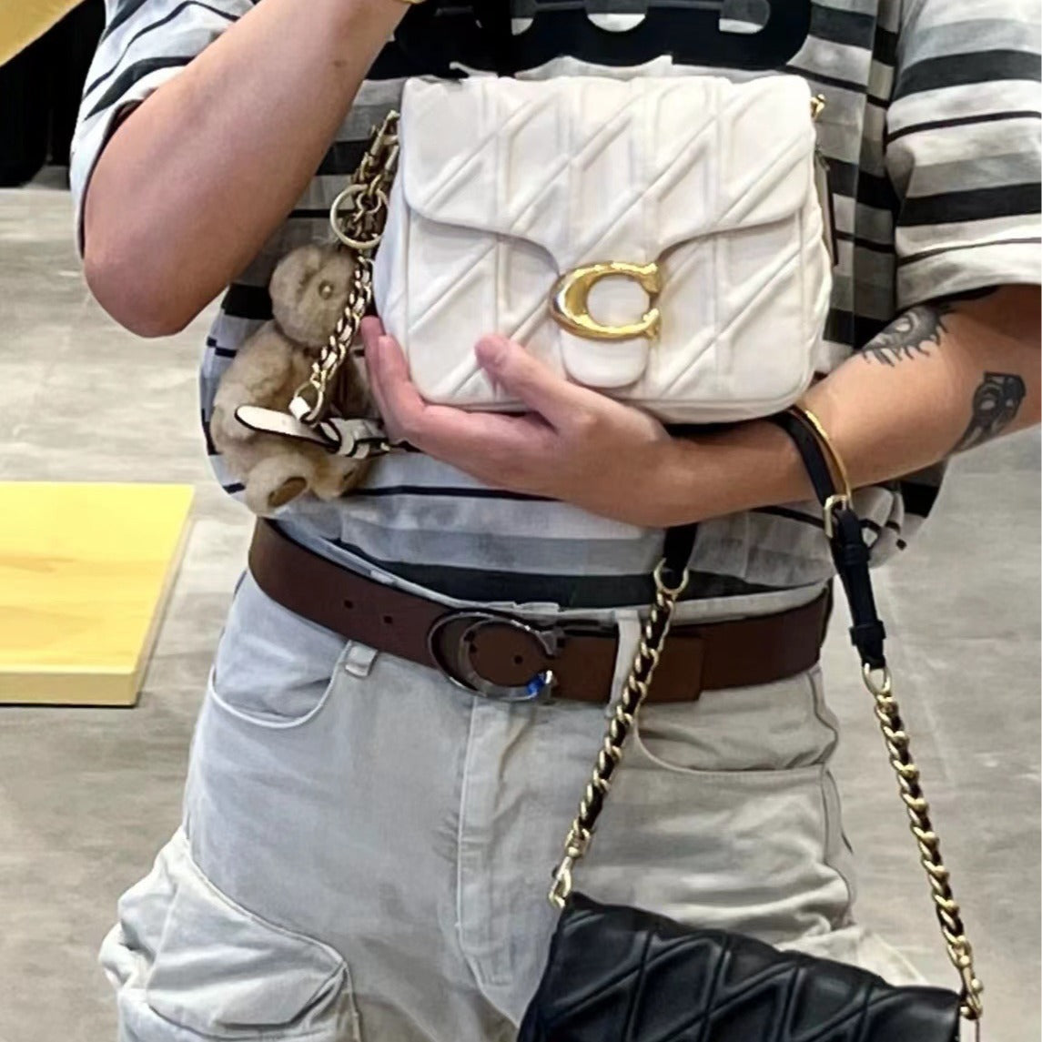 Casual Glamorous Fat Man Series Sheepskin Crossbody Bags