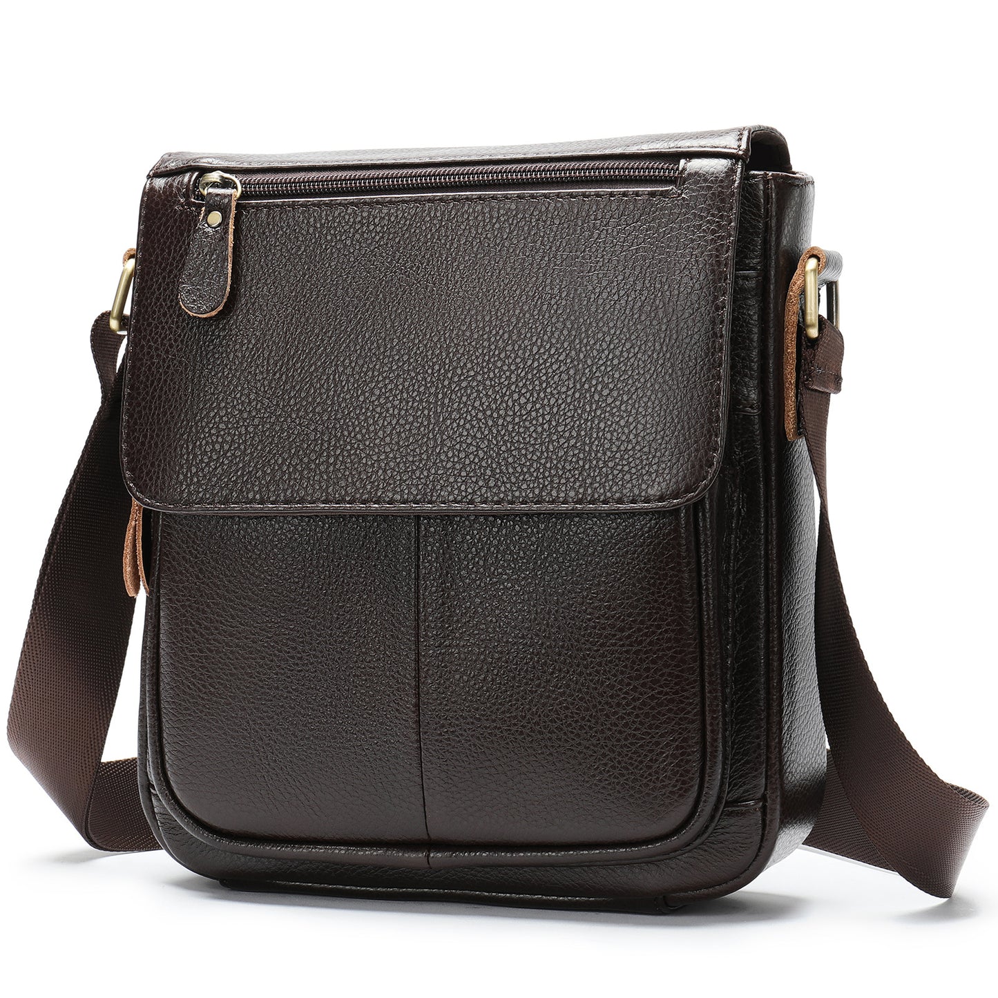 Men's Retro Cowhide Leather Business Fashion Men's Shoulder Bags