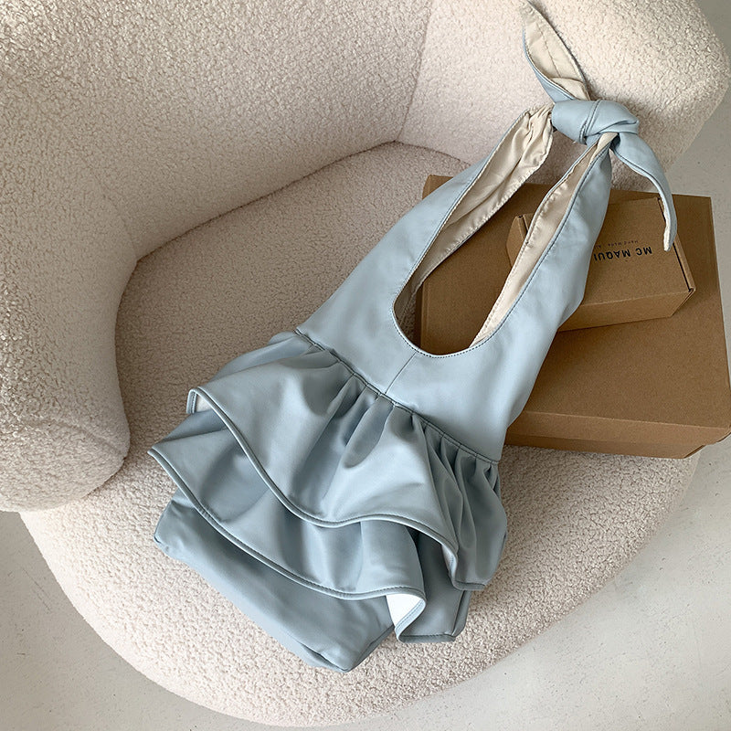 Summer High-grade Minority Ruffled Large Capacity Shoulder Bags
