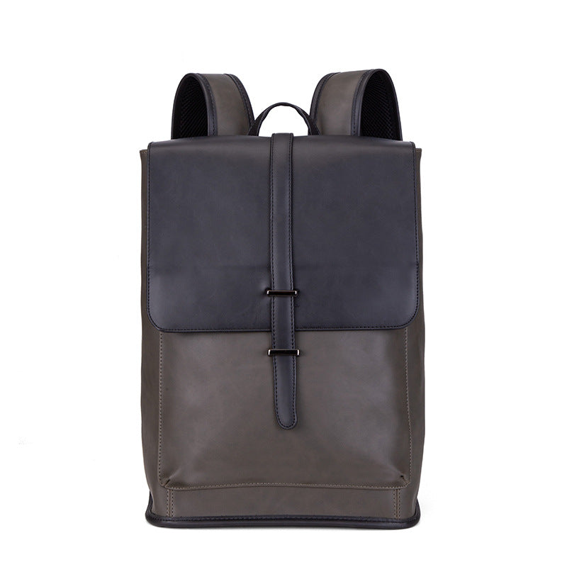 Men's Korean Style Leather Fashion Trendy Retro Backpacks