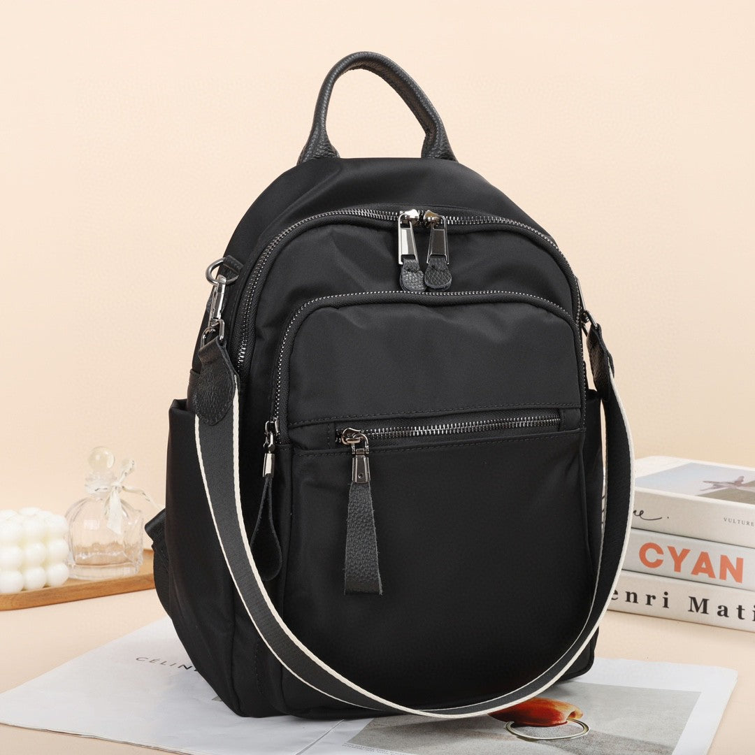 Women's Durable Korean Style Waterproof Nylon Cloth Backpacks