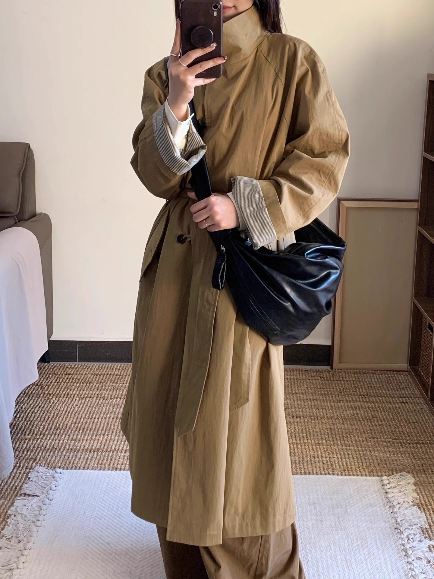 Croissant Pleated Texture Idle Style Niche Can Be Tote Bags