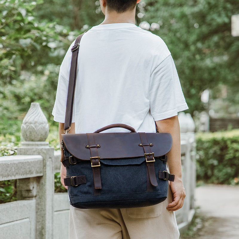 Men's Durable Stylish Canvas Vintage Computer Men's Messenger Bags