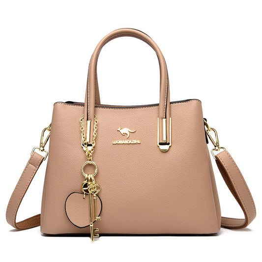Women's Capacity Versatile Lychee Pattern Elegant Kangaroo Tote Bags