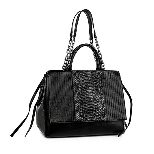 High-grade Crocodile Pattern Chain Fashion Large Tote Bags