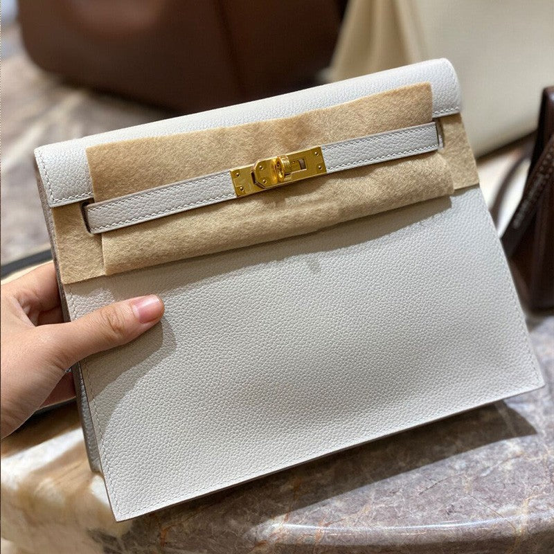Women's Trendy Retro Kelly Dancing Leather Underarm Bags