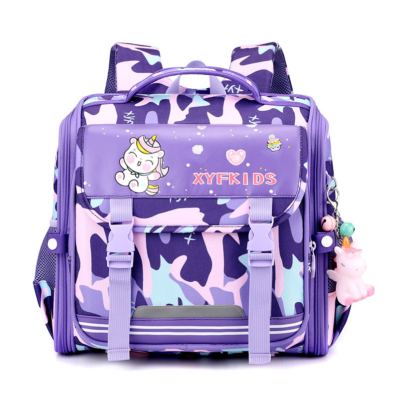 Side Open Macaron Camouflage Series Grade Elementary School Students' Schoolbags