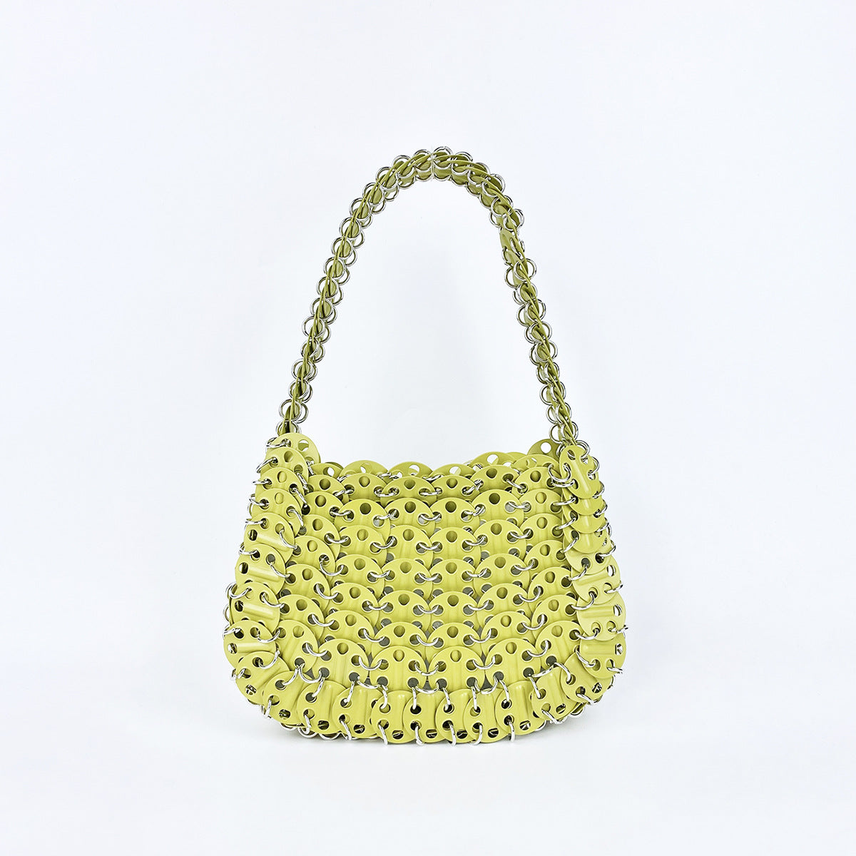 Women's Painted Iron Sequins Solid Color Portable Armpit Bags