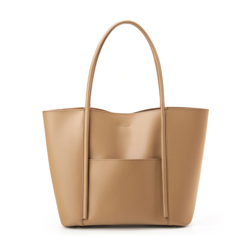 Women's Genuine Leather Cowhide Underarm Large Capacity Tote Bags