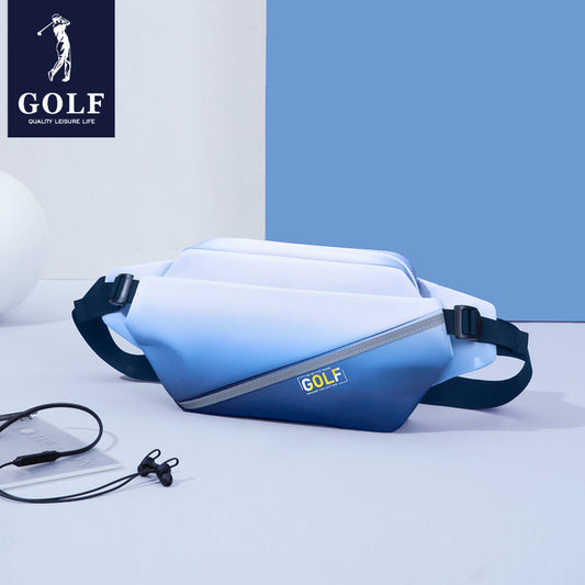 Men's Golf Fashion Color Contrast Gradient Waterproof Men's Chest Bags