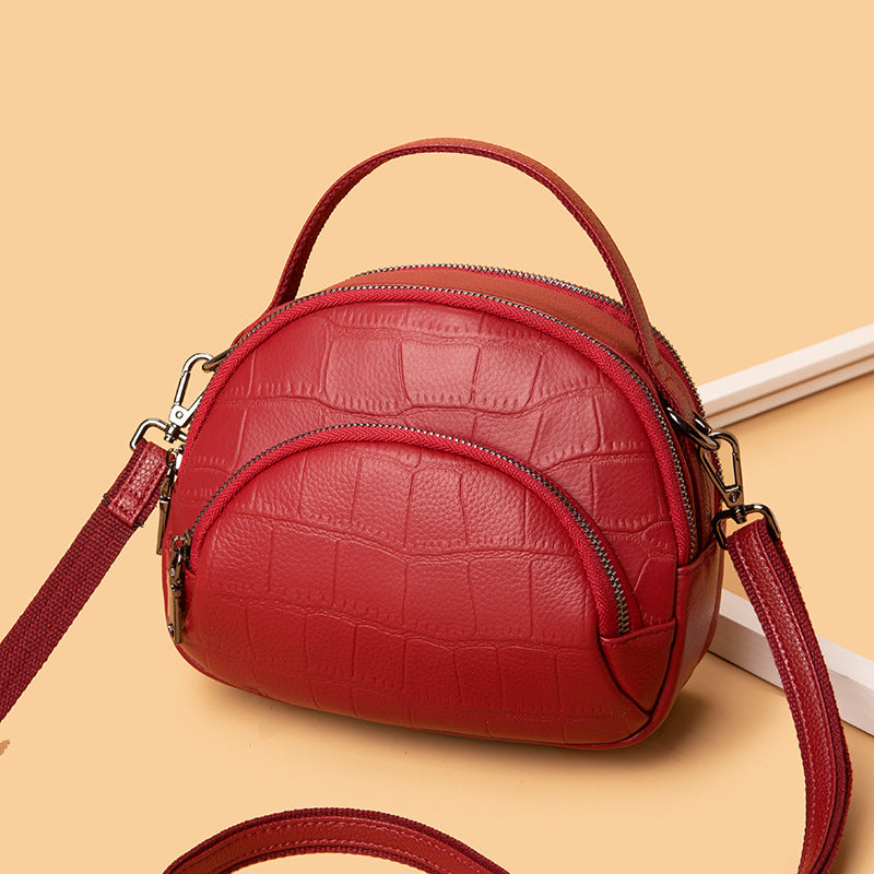 Women's Genuine Leather Fashionable Eaters First Layer Shoulder Bags