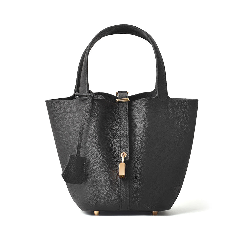 Women's Genuine Leather Vegetable Basket Mummy Bridal Handbags