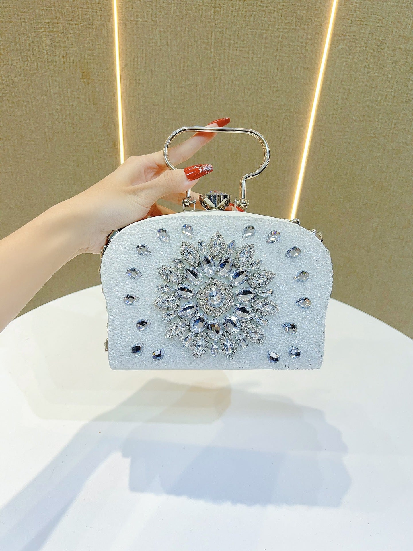 Shiny High-density Elegant Wedding Cheongsam Full Bags