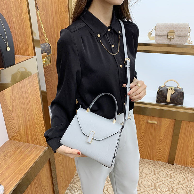Women's Genuine Leather Kelly Texture Niche Fashion Shoulder Bags