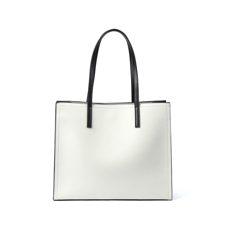 Women's Cowhide Big High-grade Retro Easy Matching Handbags