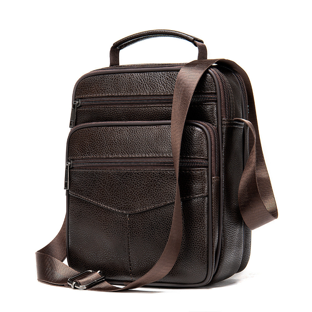 Men's Business Leather Top Layer Cowhide Fashion Men's Shoulder Bags