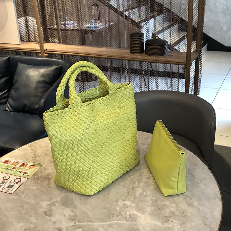 Slouchy Large Capacity Hand-woven Versatile Mother Bags