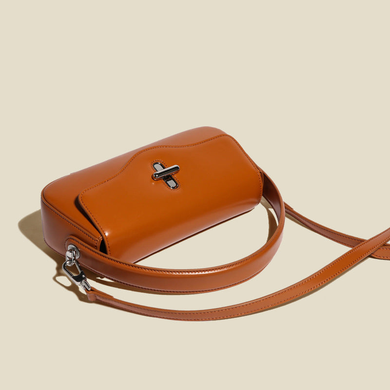 Women's Cowhide Design Retro One Genuine Leather Armpit Bags