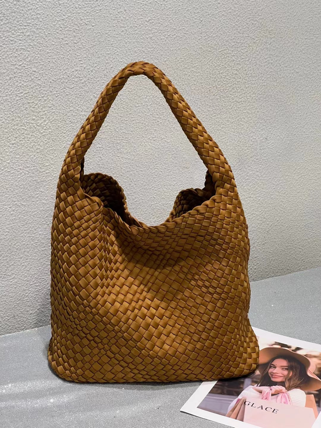 Women's Hand-woven Large Capacity Nylon Mother Chain Handbags