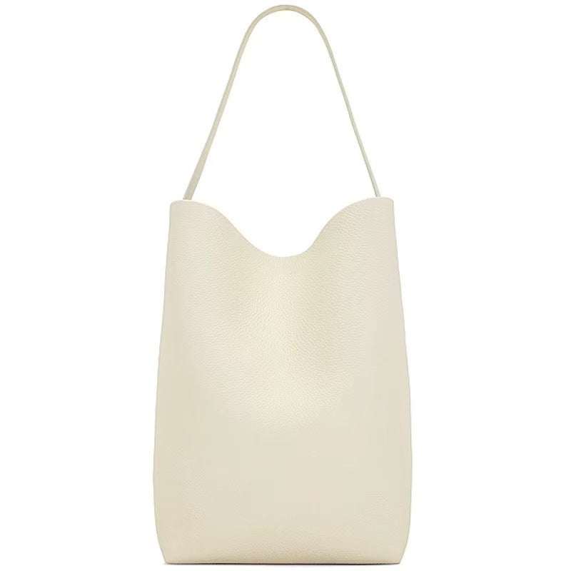 Korean Commuter High-grade Big Soft Leather Bucket Bags