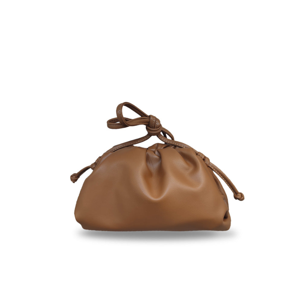 Women's Cloud Size Korean Style Pleated Clip Bags