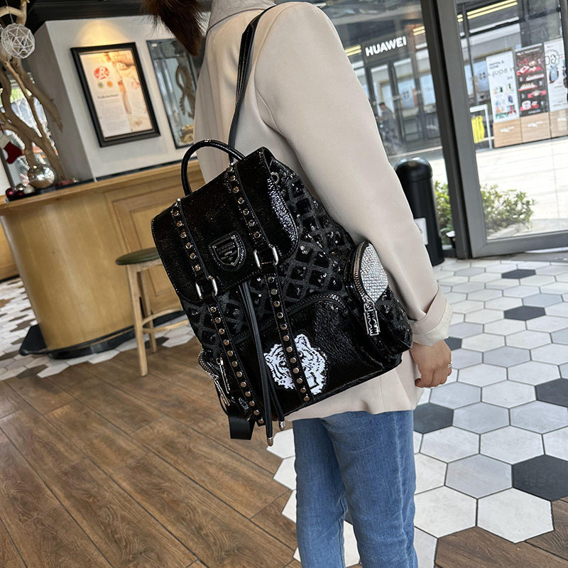 Women's Trendy Unique Versatile British Style Drawstring Backpacks