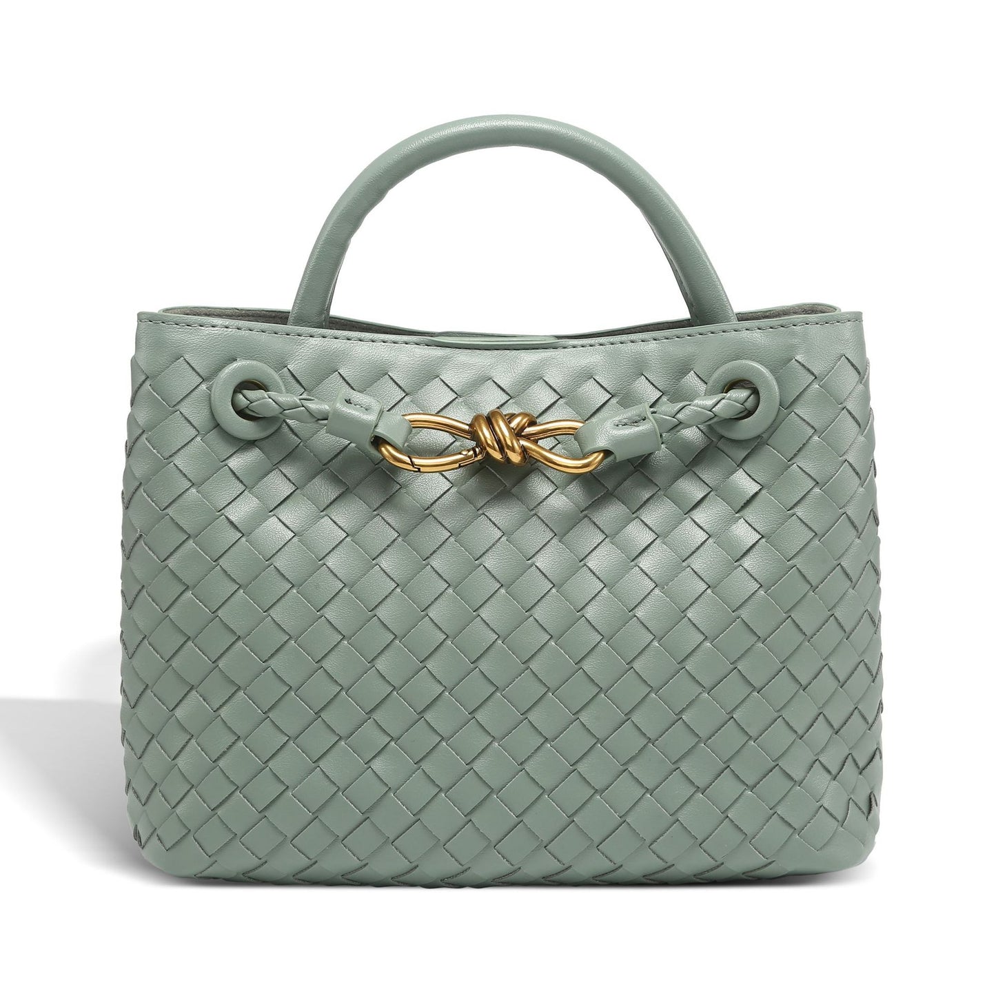 Creative One-piece Batch Hand-woven Bow Metal Small Square Bags