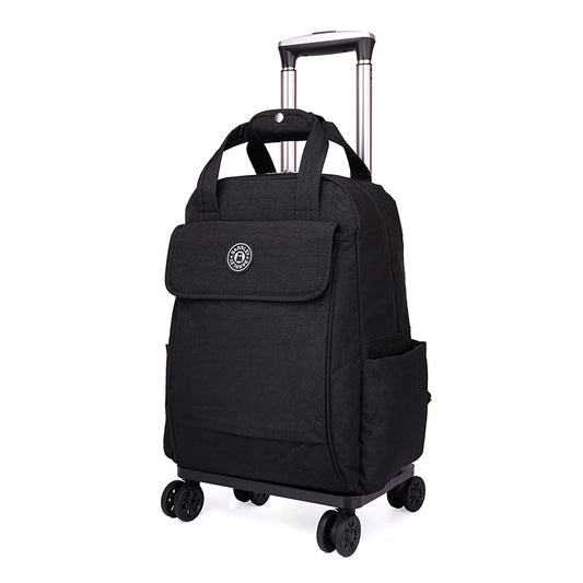 Men's Charming Large Capacity Black Boarding Travel Bags
