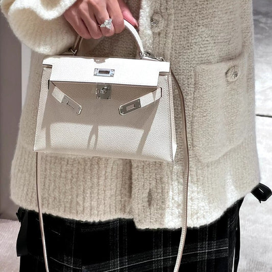 Women's Palm Print Mini Second Generation Kelly Genuine Crossbody Bags