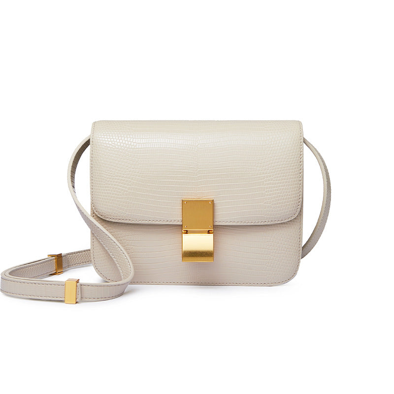 Women's High Quality Genuine Leather Lizard Pattern Crossbody Bags