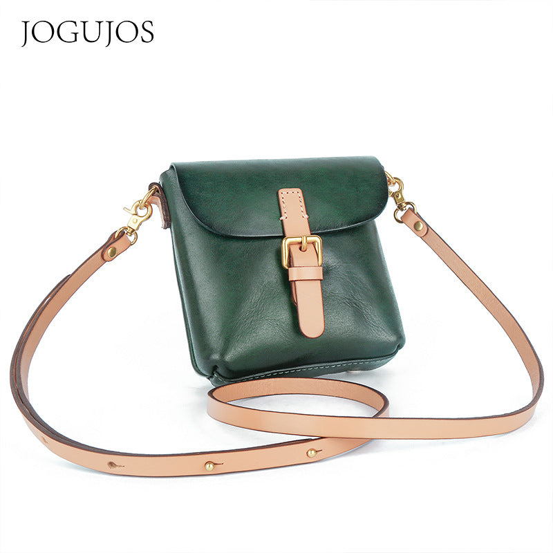 Women's Genuine Leather Retro Easy Matching First Shoulder Bags
