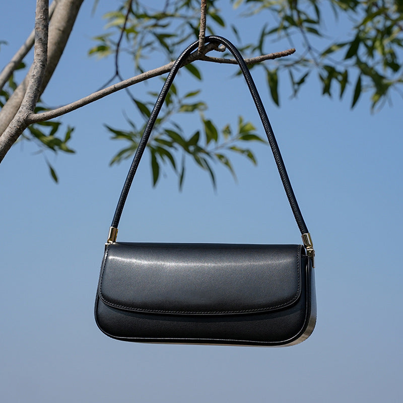 Women's Genuine Leather Saddle Commuter Underarm Design Armpit Bags