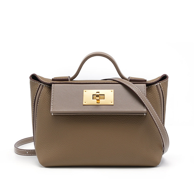 Layer Cowhide Dumpling Wings Style Kelly Shoulder Bags