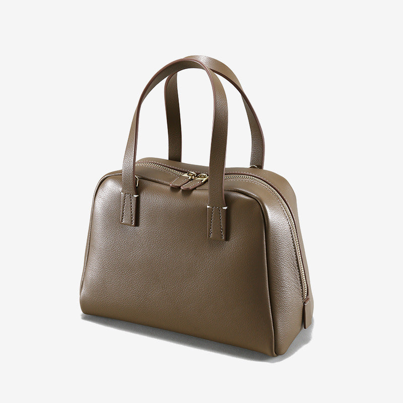 First Layer Cowhide Simple Retro Fashion Handbags