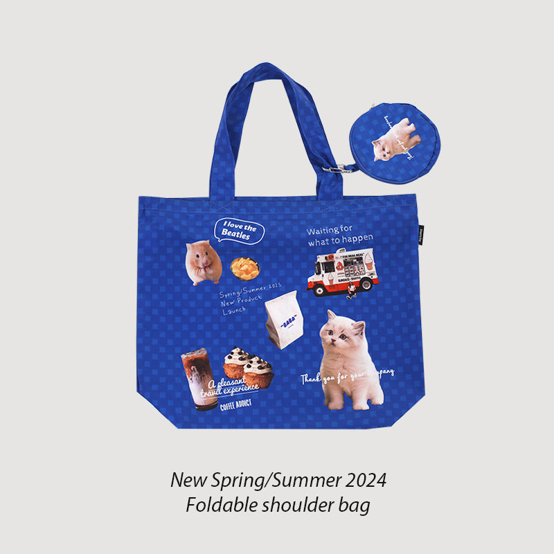 Women's Folding Storage Large Capacity Totes Commuter Tote Bags