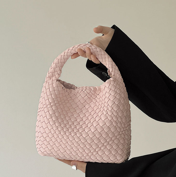 Hand-woven Female Large Capacity Mother Vegetable Tote Bags