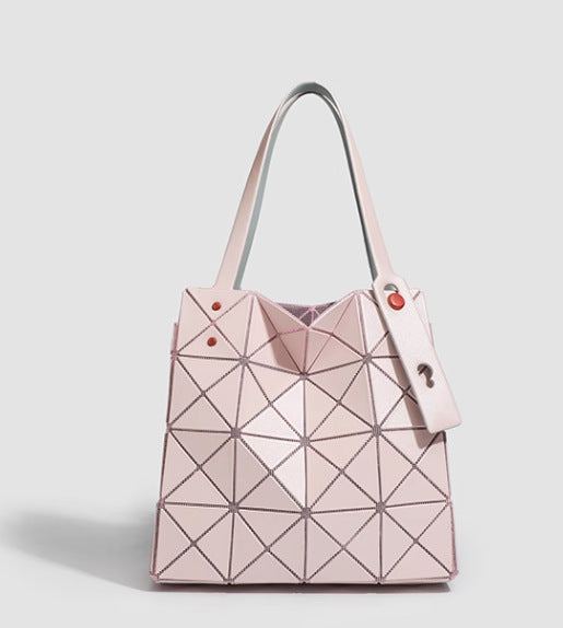 Women's September Underarm Geometric Diamond Pattern Box Shoulder Bags