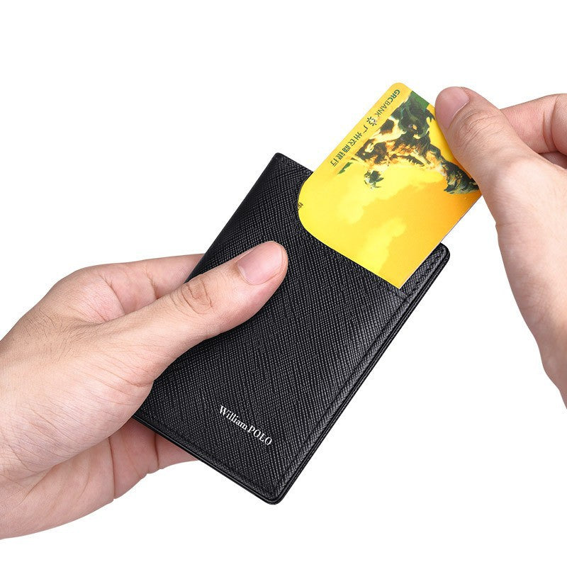 Men's Emperor Paul Genuine Leather Bank Layer Card Holder