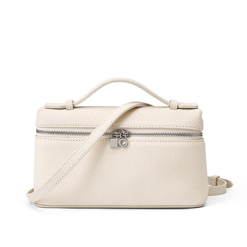 Women's Genuine Leather Lunch Box First Layer Crossbody Bags