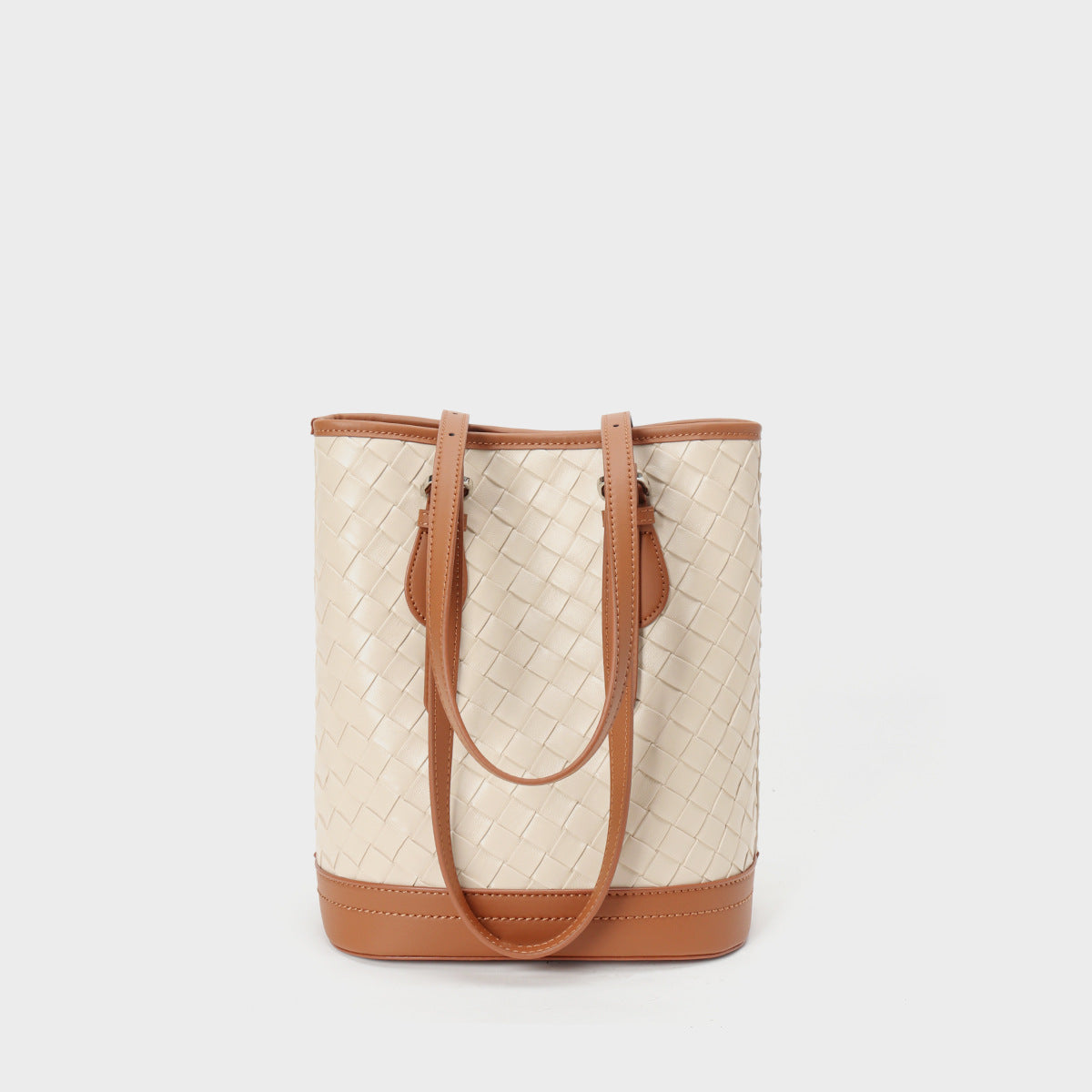Women's Genuine Leather High-grade Exquisite Mom Cross Bucket Bags
