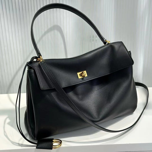 Women's Capacity Commuter First Layer Cowhide Idle Tote Bags