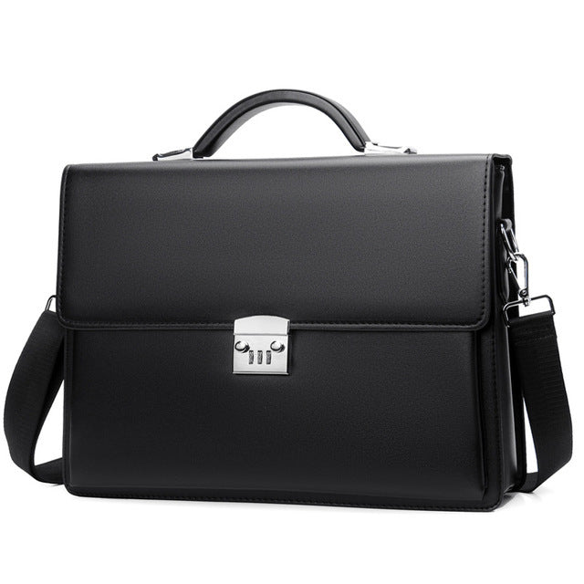 Men's Genuine Leather Large Capacity Office Computer Bags