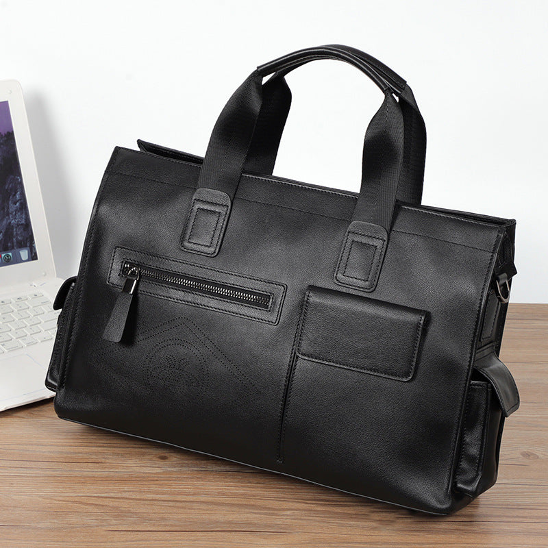 Men's Genuine Leather Large Capacity First Layer Men's Handbags