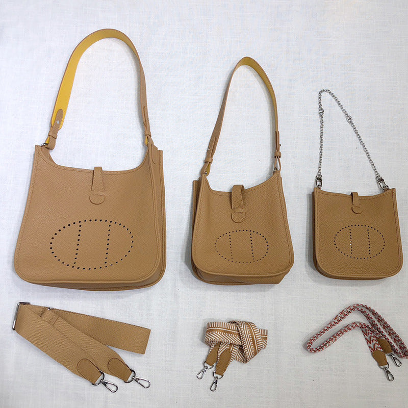Pretty Classy Layer Cowhide Leather Versatile Bags